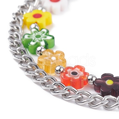 304 Stainless Steel Chain Bracelets for Women BJEW-TA00066-1