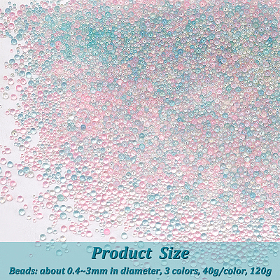 Olycraft Bubble Beads GLAA-OC0001-16-1