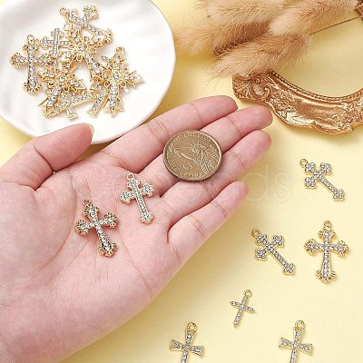 20Pcs 5 Styles Golden Alloy Pendants ENAM-CJ0005-42-1