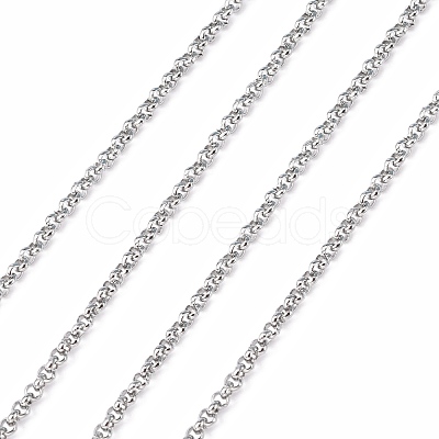 Tarnish Resistant 304 Stainless Steel Rolo Chains CHS-R006-2mm-1