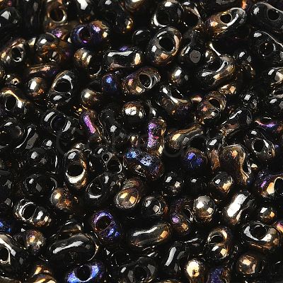 Electroplate Two Tone Glass Seed Beads SEED-F005-09A-03-1