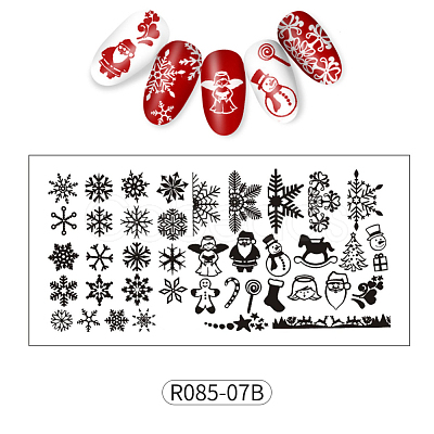 Stainless Nail Art Stamping Plates MRMJ-R085-07B-1