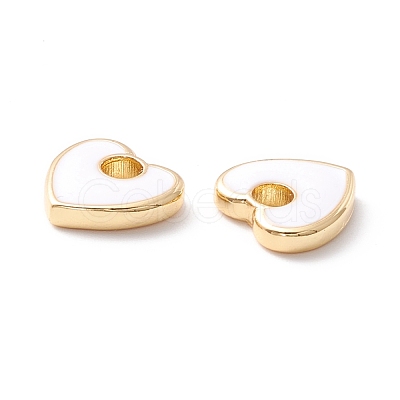 Rack Plating Eco-friendly Brass Enamel Charms KK-D073-04G-NR-1