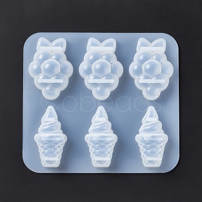 DIY Grapes & Ice Cream Ornament Silicone Molds DIY-E055-27-1