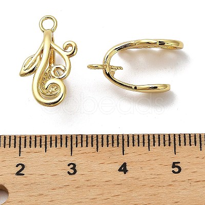 Rack Plating Brass Pendant Bails KK-S397-21G-1