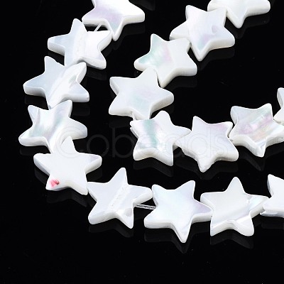 Natural Trochid Shell/Trochus Shell Beads Strands SSHEL-N034-96A-B01-1