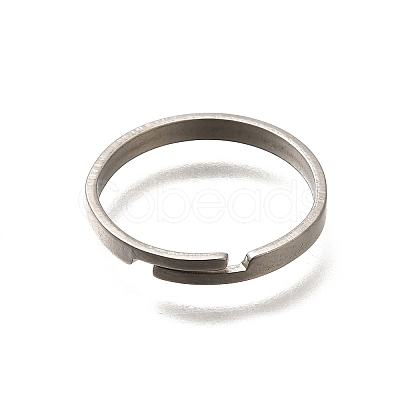 Adjustable 304 Surgical Stainless Steel Cuff Ring Settings STAS-F311-21P-01-1