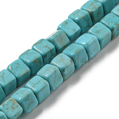 Dyed Synthetic Turquoise Beads Strands G-G075-B02-03-1