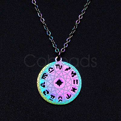 201 Stainless Steel Pendants Necklaces NJEW-S105-JN639-1