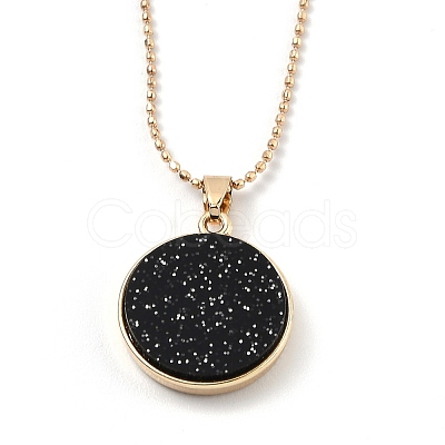 Alloy Rhinestone Pendant Necklaces NJEW-H306-A04-G-1