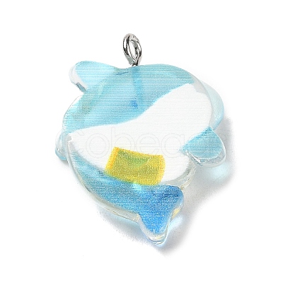 Ocean Theme Transparent Resin Cartoon Pendants CRES-F024-01E-1