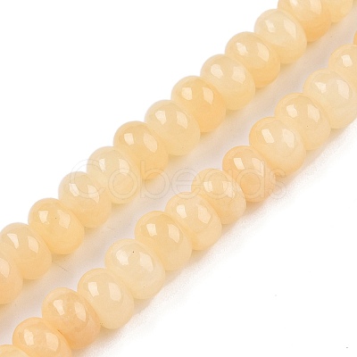 Natural Yellow Jade Beads Strands G-T138-74B-1