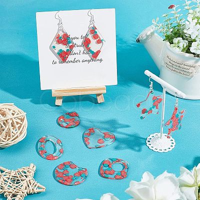 Nbeads DIY Resin Dangle Earring Making Kits DIY-NB0005-55-1