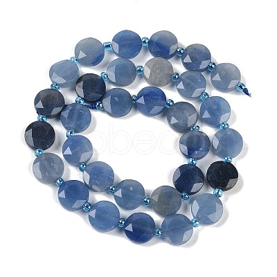 Natural Blue Aventurine Beads Strands G-C116-A57-01-1