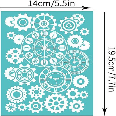 Self-Adhesive Silk Screen Printing Stencil DIY-WH0337-024-1