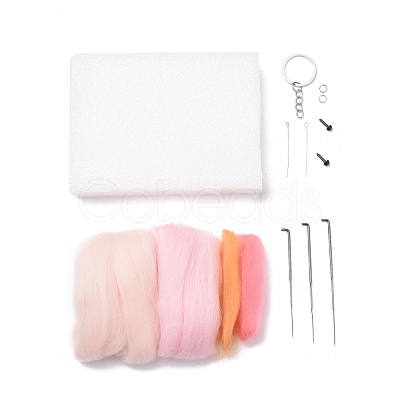 DIY Constellation Doll Keychain Needle Felting  Kit DIY-D068-01P-09-1