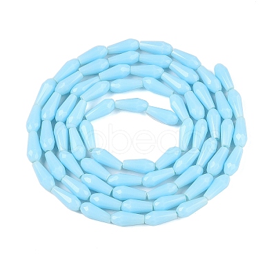 Opaque Solid Color Glass Beads Strands GLAA-T009-001I-1