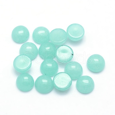 Natural Jade Cabochons X-G-P393-R27-6mm-1