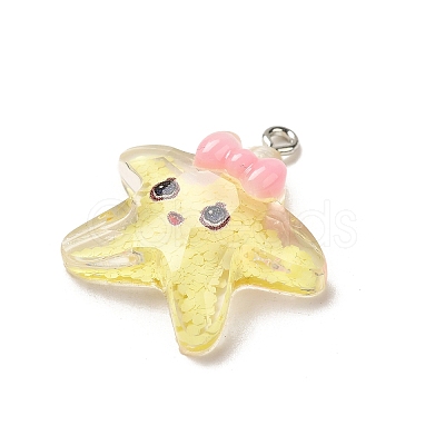 Marine Animal Series Resin Pendants RESI-Q012-01B-01-1