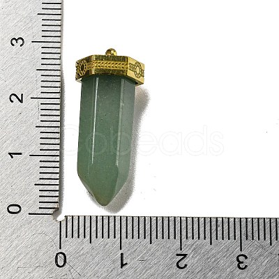 Natural Green Aventurine Pointed Pendants STAS-K273-03G-03-1