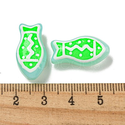 Handmade Transparent Glass Beads GLAA-N0028-02D-1