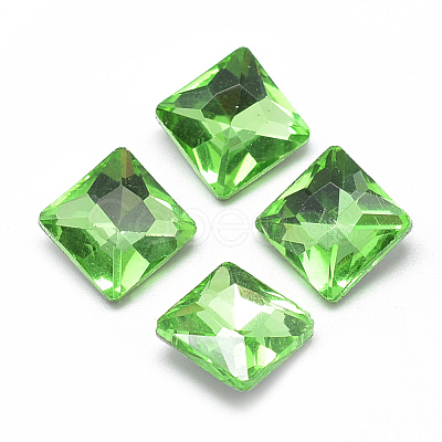 Pointed Back Glass Rhinestone Cabochons RGLA-T027-8x8mm-19-1