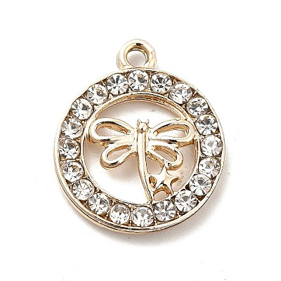 Alloy Crystal Rhinestone Pendants ALRI-C007-64LG-1