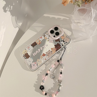 Cat Mirrored Axrylic Mobile Phone Cover PW-WG472D8-06-1