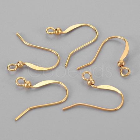 Brass French Earring Hooks KK-Q369-G-1