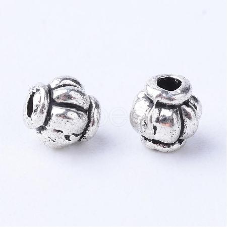 Tibetan Style Alloy Spacer Beads TIBE-Q063-55AS-RS-1