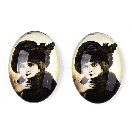 Glass Cabochons GGLA-T004-01K-1