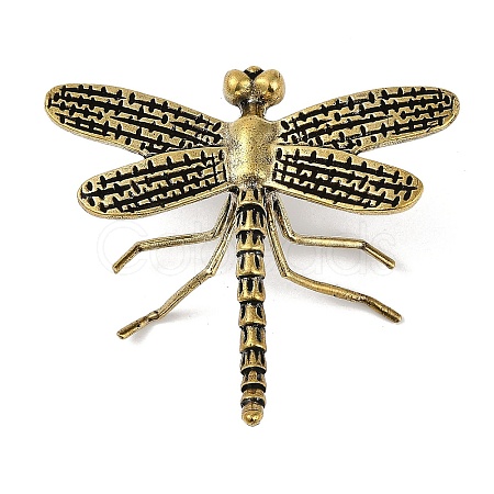 Brass Dragonfly Figurines KK-C073-04AG-1