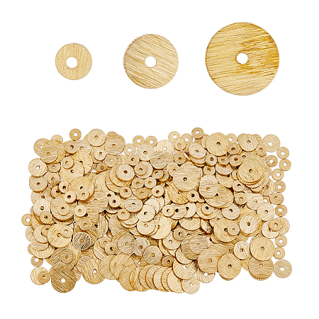 SUPERFINDINGS 420Pcs 3 Styles  Brass Spacer Beads KK-FH0007-01-1