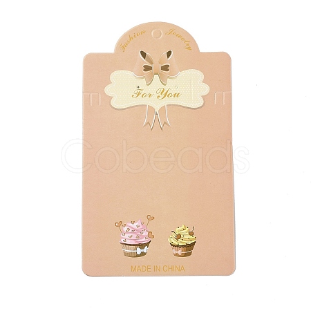 Rectangle Bowknot Earring Display Cards CDIS-P007-H01-1