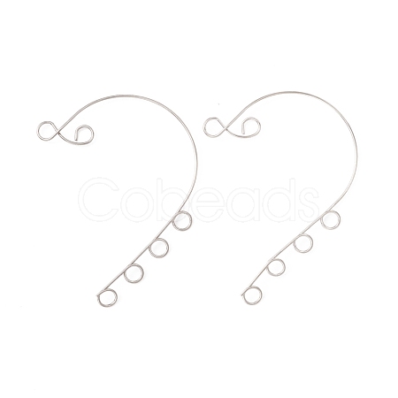 Tarnish Resistant 316 Stainless Steel Ear Cuff Findings STAS-H148-04P-1