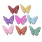 Opaque Acrylic Beads, Butterfly, Mixed Color, 27.5x37.5x8.5mm, Hole: 1.5mm