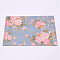 Paper Envelope, Floral Pattern, Rectangle, Steel Blue, 12.5x17.5x0.02cm