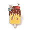 Ice Cream Enamel Pins, Alloy Brooches for Backpack Clothes, Human, 29.5x16mm