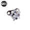 G23 Titanium Cubic Zirconia Dermal Anchor Base/Top for Women Men, Star, Stainless Steel Color, 5mm, Pin: 1.2mm