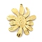 PVD Vacuum Plating 304 Stainless Steel Pendants, Flower Charm, Real 18K Gold Plated, 30x24.5x3.5mm, Hole: 1.6mm