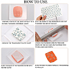 CRASPIRE 8 Sheets 4 Style Flower Pattern Ceramics Clay Water Transfer Paper DIY-CP0010-36A-02-6