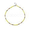 4Pcs 4 Color Glass Seed Beaded Necklaces Set for Women NJEW-TA00053-4