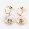 Baroque Pearl Keshi Pearl Dangle Earrings EJEW-JE02833-02-1