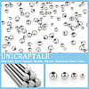 Unicraftale 200Pcs 4 Styles 304 Stainless Steel Spacer Beads STAS-UN0052-49-5