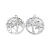 Alloy Crystal Rhinestone Pendants ALRI-H004-07P-1