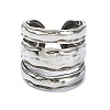 304 Stainless Steel Cuff Rings for Women RJEW-M019-04P-2