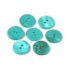 Spray Paint Natural Freshwater Shell Button BSHE-H018-15C-1