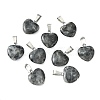 Natural Larvikite Goldstone Pendants X-G-Q371-14-4