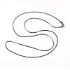 304 Stainless Steel Square Snake Chains Necklaces NJEW-K049-06P-1