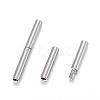 304 Stainless Steel Bayonet Clasps STAS-F108-12P-1.7mm-2